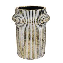 SUPER CENA OBAL váza CEMENT PORT/BORDO pr.16,5 x V22cm - FLORASYSTEM