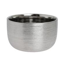 MISA KERAMIKA 18x18x11CM STRIEBORNÝ - FLORASYSTEM