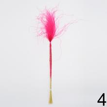 Stypha - pierko MIX farba, 50 cm dlhé, rôzne farby.