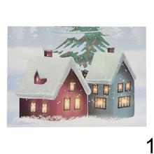 Darčeková taška s vianočným motívom a glitrami.