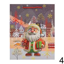 Vianočná darčeková taška s motívom tučniaka a Mikuláša.