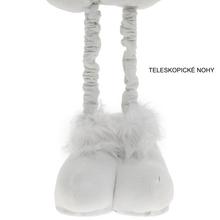 Biely tról s dlhým klobúkom a mäkkým telom.