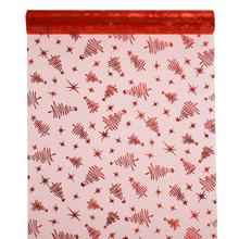 ORGANZA LESKLÁ 39x10 ČERVENÁ - FLORASYSTEM