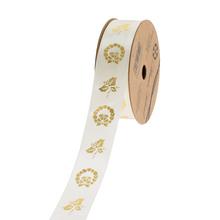 STUHA 2,5cmx20y venček ecru/gold - FLORASYSTEM