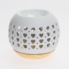 AROMALAMPA GUĽA SRDIEČKA PORCELÁN 8x9CM BIELA - Foto0