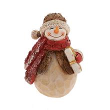 SNEHULIAK S DARČEKOM BÉŽ/ČER POLY 6,5*6*9,5CM - FLORASYSTEM