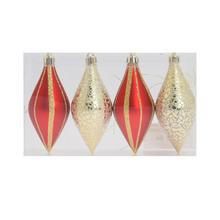 RAKETA PLAST. ČER/BL. ZLA LESK/MAT S/4 11CM - FLORASYSTEM