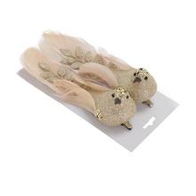 VTÁČIKY ŠAMPAŇ NA ŠTIPCI S/2 16*3,9*5,5CM - FLORASYSTEM