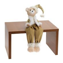 MEDVEĎ CHLAPEC SEDIACI BIE/ŠAMPAŇ TEXTIL 11*10*35CM - FLORASYSTEM