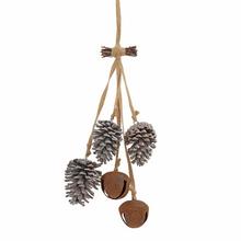 ZÁVES ŠIŠKY, ROLNIČKY BIE/HRDZ. 13*8*56CM - FLORASYSTEM