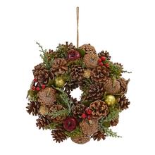 VENIEC ŠIŠKY, ČEČINA, JABLKA, GUĽKY 25,5*25,5*8,5CM - FLORASYSTEM