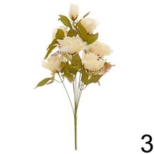 Kytica umelých ruží v mixe farieb a zelene, 60 cm.