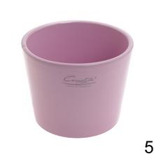 Žltý keramický kvetináč Primula lesklý.