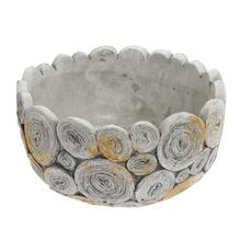 OBAL KERAMIKA 16*16*8 ŠEDÝ - FLORASYSTEM