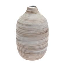 OBAL VÁZA PRUHY KERAMIKA 14*22.5 KRÉM - FLORASYSTEM