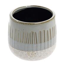 OBAL KERAMIKA 12*12*10 ŠEDOBIELY - FLORASYSTEM