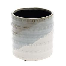 OBAL TROJFAREBNÝ  KERAMIKA 13.4*13.4*13.5 ŠEDÝ - FLORASYSTEM