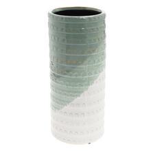 Trojfarebný keramický obal v mentolovej farbe.