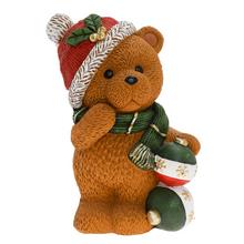 MEDVEĎ, VIAN. GULE HNE/ČER/ZEL MGO 27*19*38CM - FLORASYSTEM