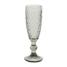 POHÁR SKLO 6x20CM ŠEDÝ - FLORASYSTEM