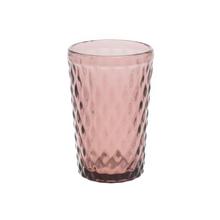 POHÁR SKLO 8x12,5CM RUŽOVÝ - FLORASYSTEM