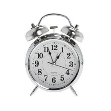 HODINY BUDÍK KOV 10CM STRIEBORNÉ - FLORASYSTEM