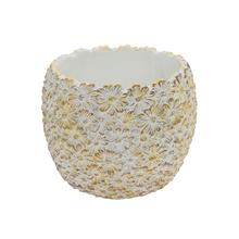 OBAL KVIETKY KERAMIKA 15.5*15.5*13.5 BIELY - FLORASYSTEM