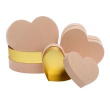 DARČEKOVÁ KRABIČKA SRDCE S/3 18,8x16x8,5-28,5x25x12CM LOSOS - FLORASYSTEM