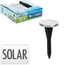 Solárna LED lampa s dvoma LED diódami.