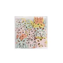 MOTÝĽ VÝREZ DREVO FAREBNÝ 9,5x9,5x9,2CM SUPER CENA! - FLORASYSTEM