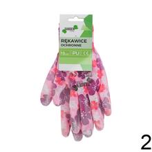 Ochranné rukavice s kvetinovým vzorom.
