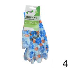 Ochranné rukavice s kvetinovým vzorom.