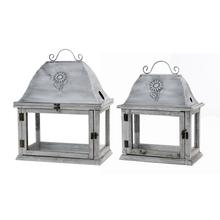 SADA 264FL/S LAMPÁŠ ŠEDÝ L:38*24*25.5*49H + S:30*6*23*40H - FLORASYSTEM