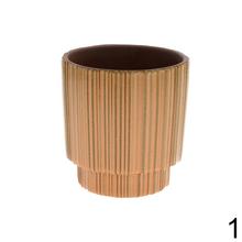 Obal na orchidey Ares pásy mix, 12,5x13,5 cm, keramika.