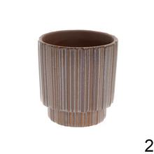 Obal na orchidey Ares pásy mix, 12,5x13,5 cm, keramika.