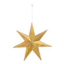 ZÁVES HVIEZDA ZLATÁ DREVO 21,5*21*4CM - FLORASYSTEM