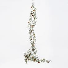 Girlanda s cédrovými šiškami a LED svetlami, 180 cm.