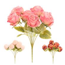 KYTICA RUŽA, DROB. KVETY, ZELEŇ MIX/3F 30CM - FLORASYSTEM