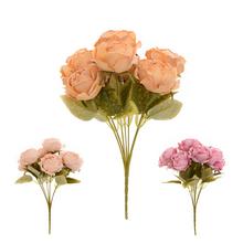 KYTICA RUŽA, DROB. KVETY, ZELEŇ MIX/3F 30CM - FLORASYSTEM