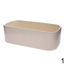 Obal oválny RYHA RONDA 3 v béžovej a bielej farbe.