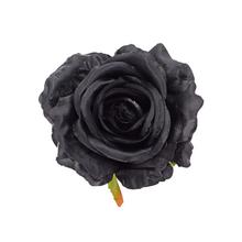 Umelá čierna ruža s priemerom 10 cm, balenie 12 ks.