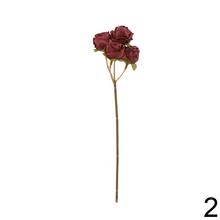 Umelé kvety ruže viackveté bez listov v rôznych farbách.