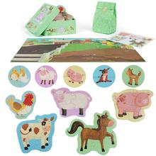 Puzzle boppi skladačka 10 v 1 - Farma