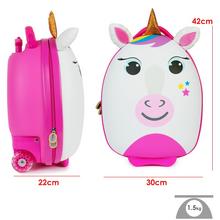 Kufor Boppi Tiny Trekker 17L s motívom jednorožca.