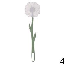 LAPKA NA MUCHY v tvare kvetu s dlhým zeleným držadlom.