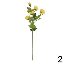 Umelé kvety pivónie v zelenej farbe, mix dvoch farieb, 63 cm.