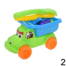 Dve farebné autíčka na piesok