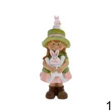 Ozdoby detičky so zajacom v zeleno-bielej kombinácii.