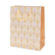 AGB1100403 TAŠKA darč V25x20+10cm ORNAMENTAL GOLD TILE - FLORASYSTEM