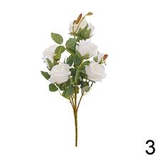 Kytica umelých ruží v mixe farieb, 56 cm.